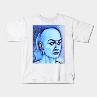 Chanakya Portrait | Chanakya Artwork | Chanakya Panting 14 Kids T-Shirt